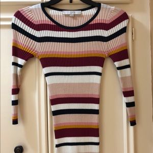 Multi-colored Fitted Sweater